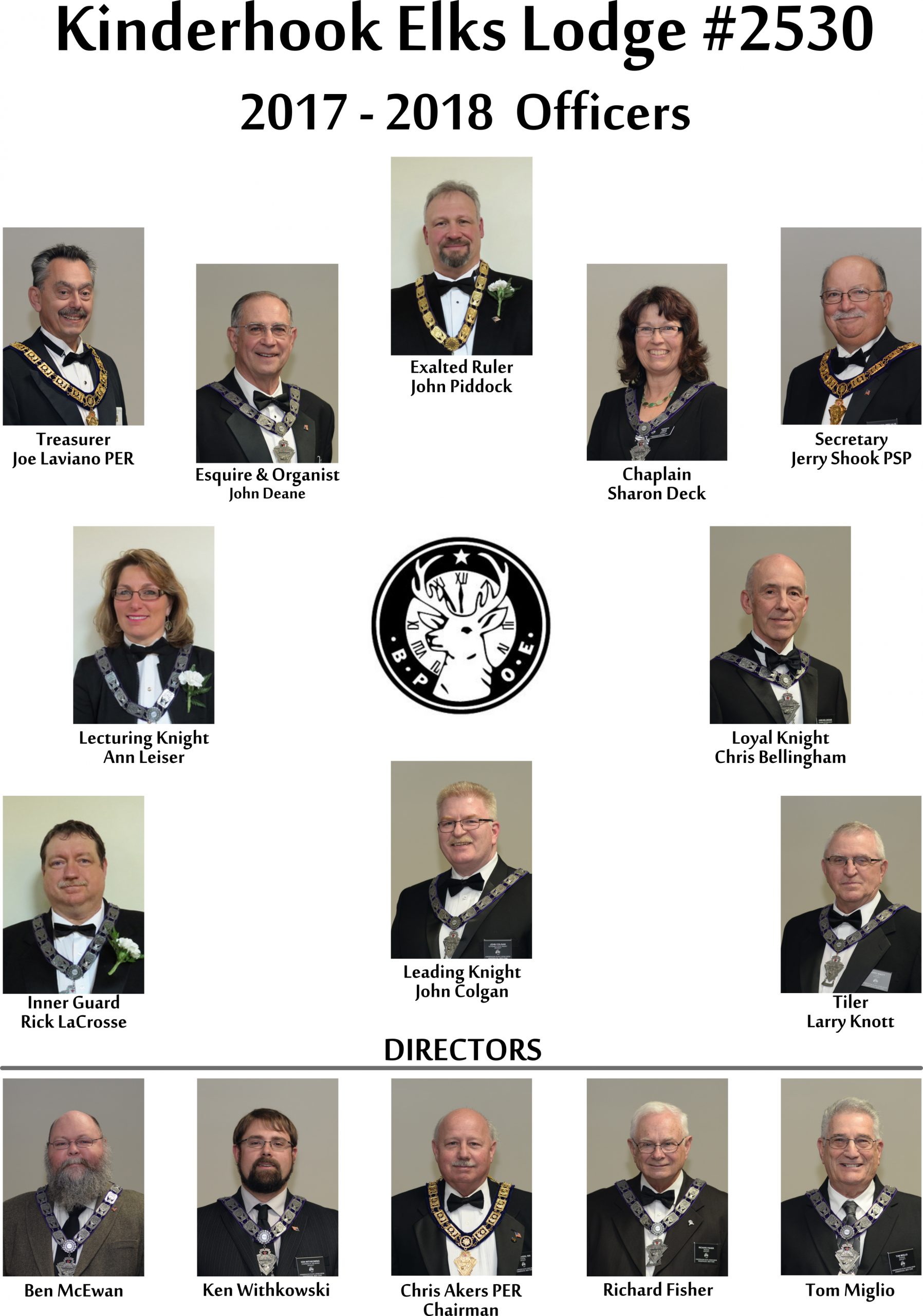 Kinderhook Elks – 2016-17 Officers