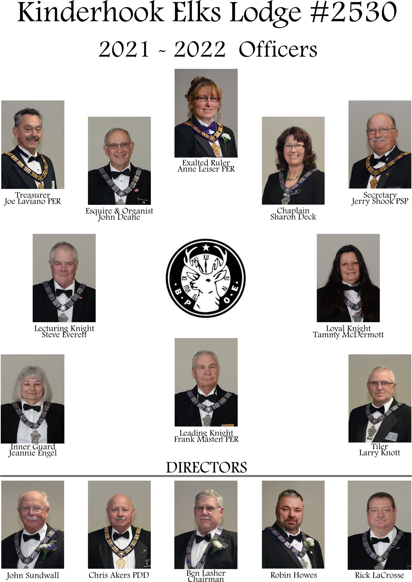 Kinderhook Elks – 2016-17 Officers