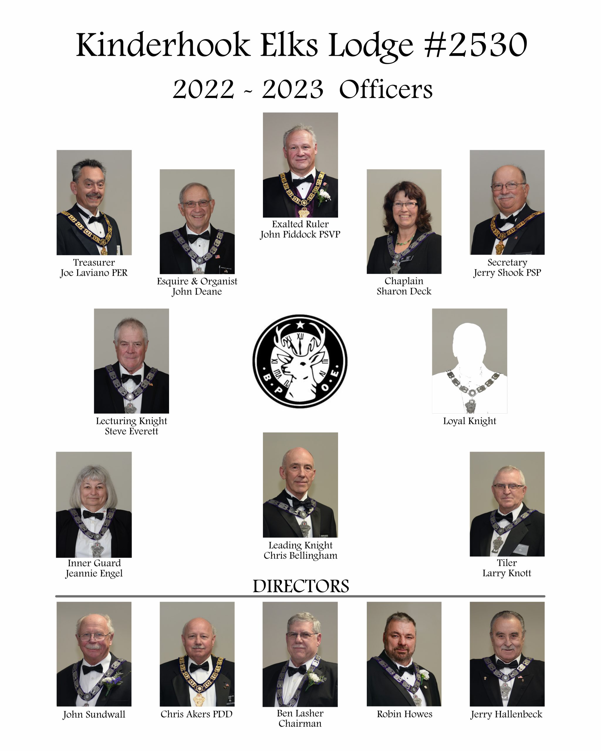 Kinderhook Elks – 2016-17 Officers